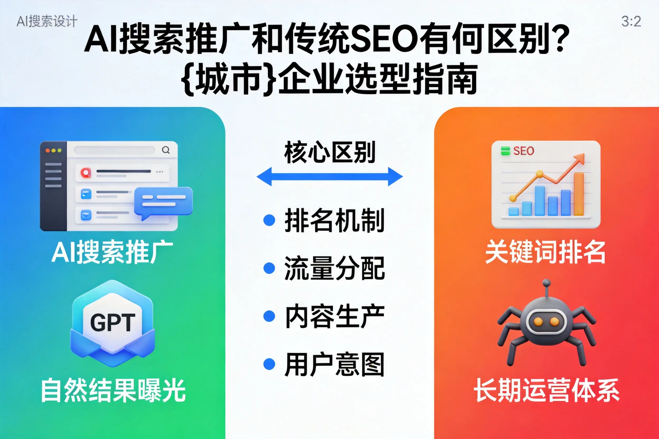 AI搜索推广和传统SEO有何区别?湖州企业选型指南