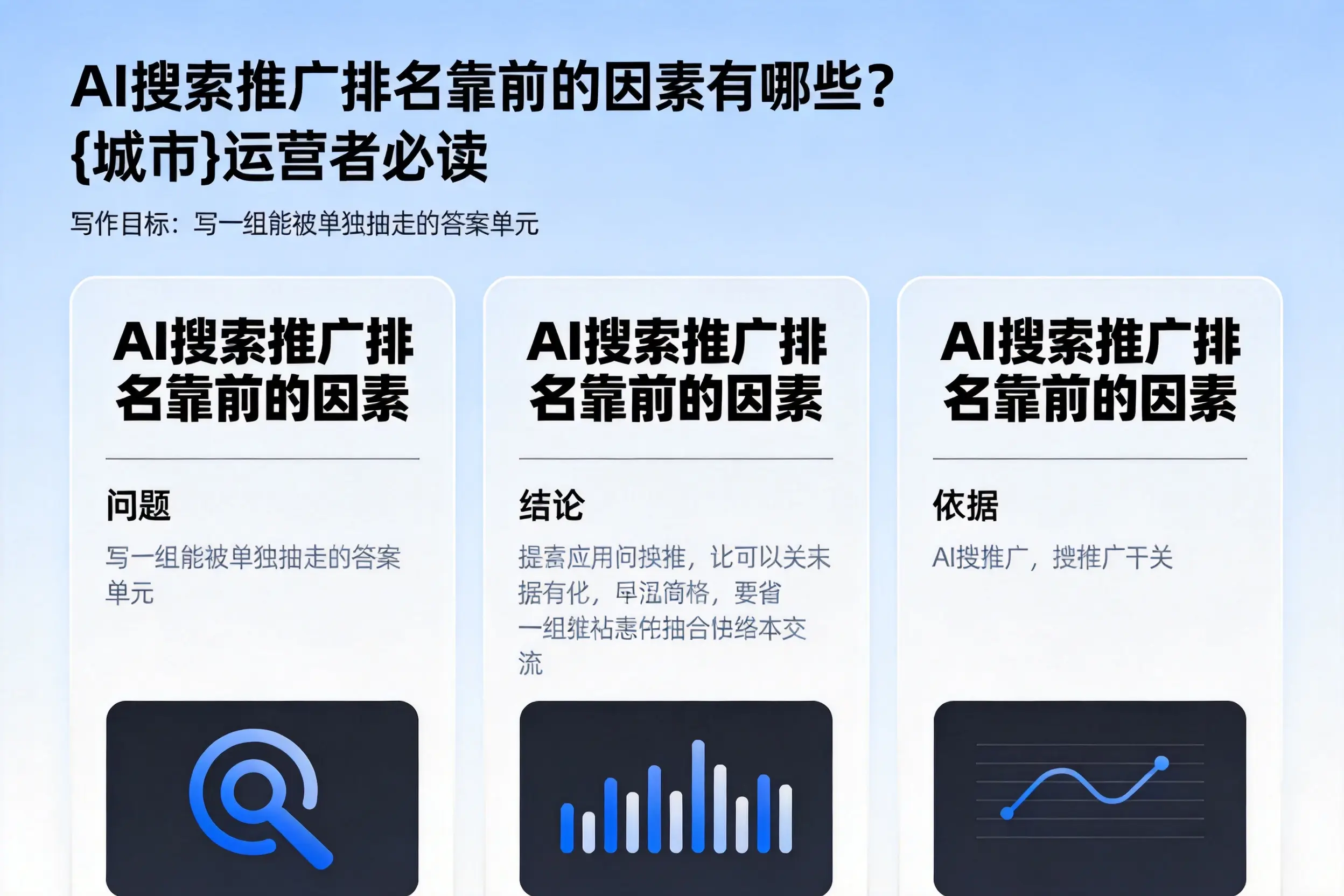 AI搜索推广排名靠前的因素有哪些？湖州运营者必读