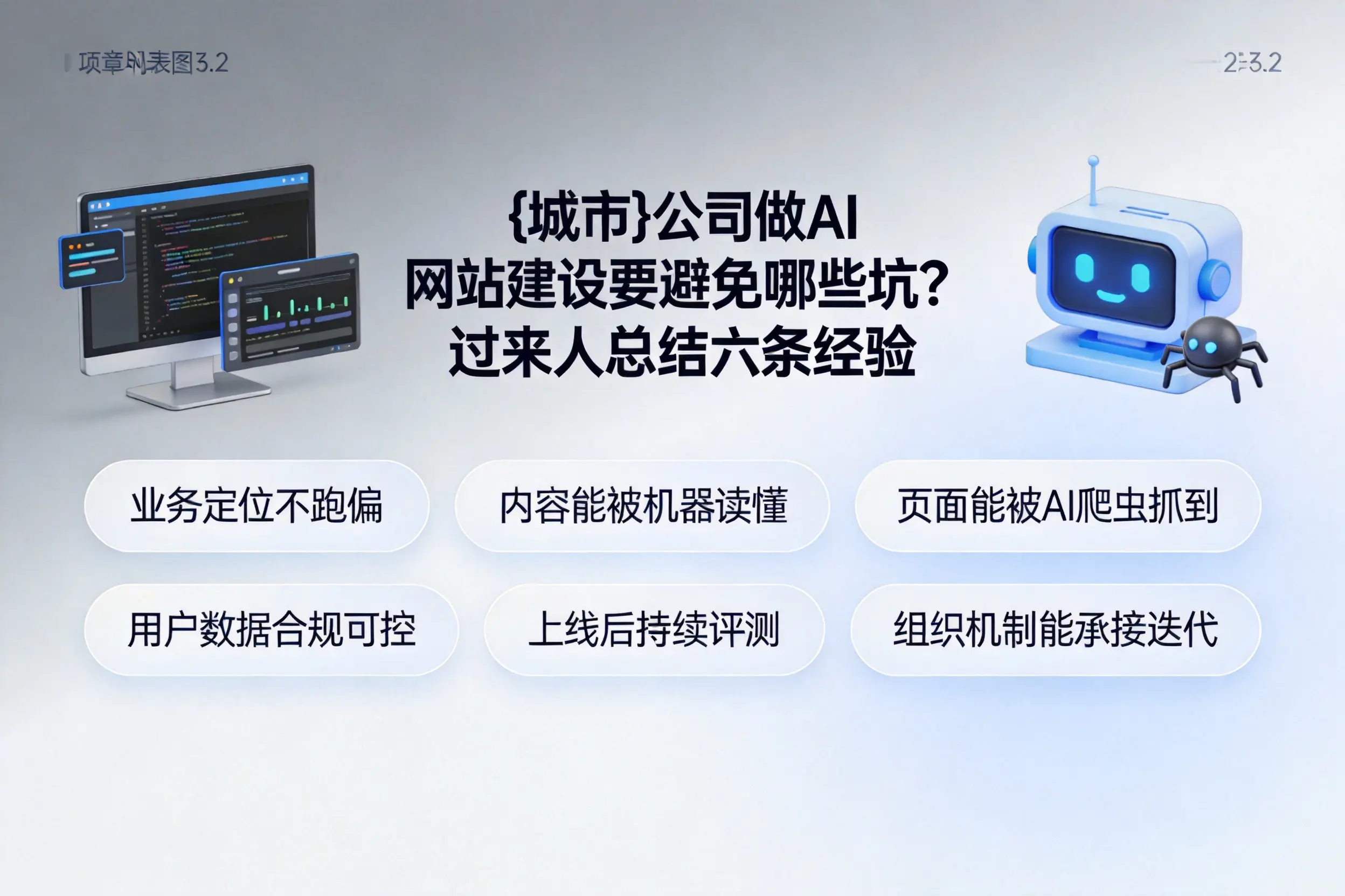 湖州公司做AI网站建设要避免哪些坑？过来人总结六条经验