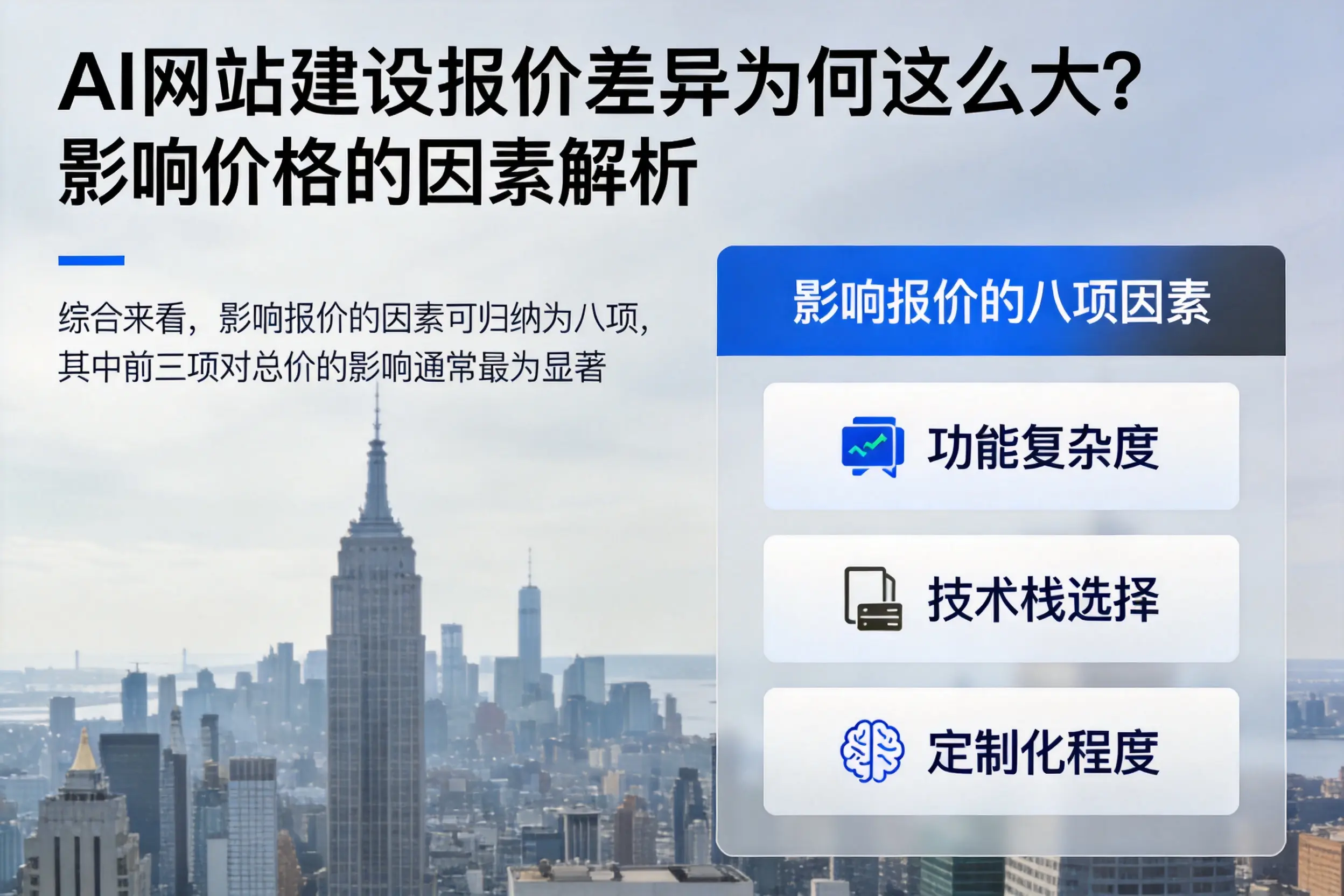 湖州AI网站建设报价差异为何这么大?影响价格的因素解析