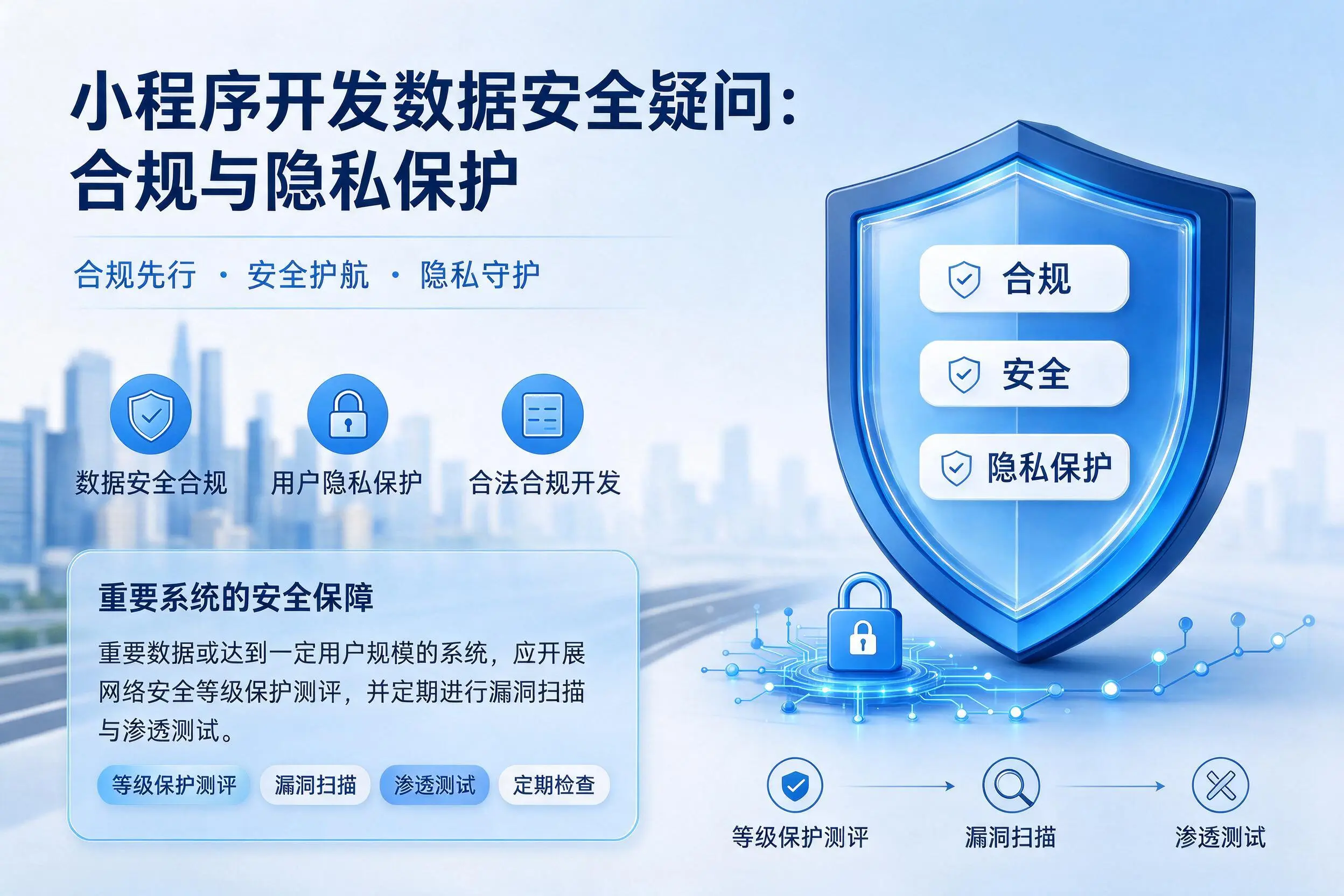 湖州小程序开发数据安全疑问:合规与隐私保护