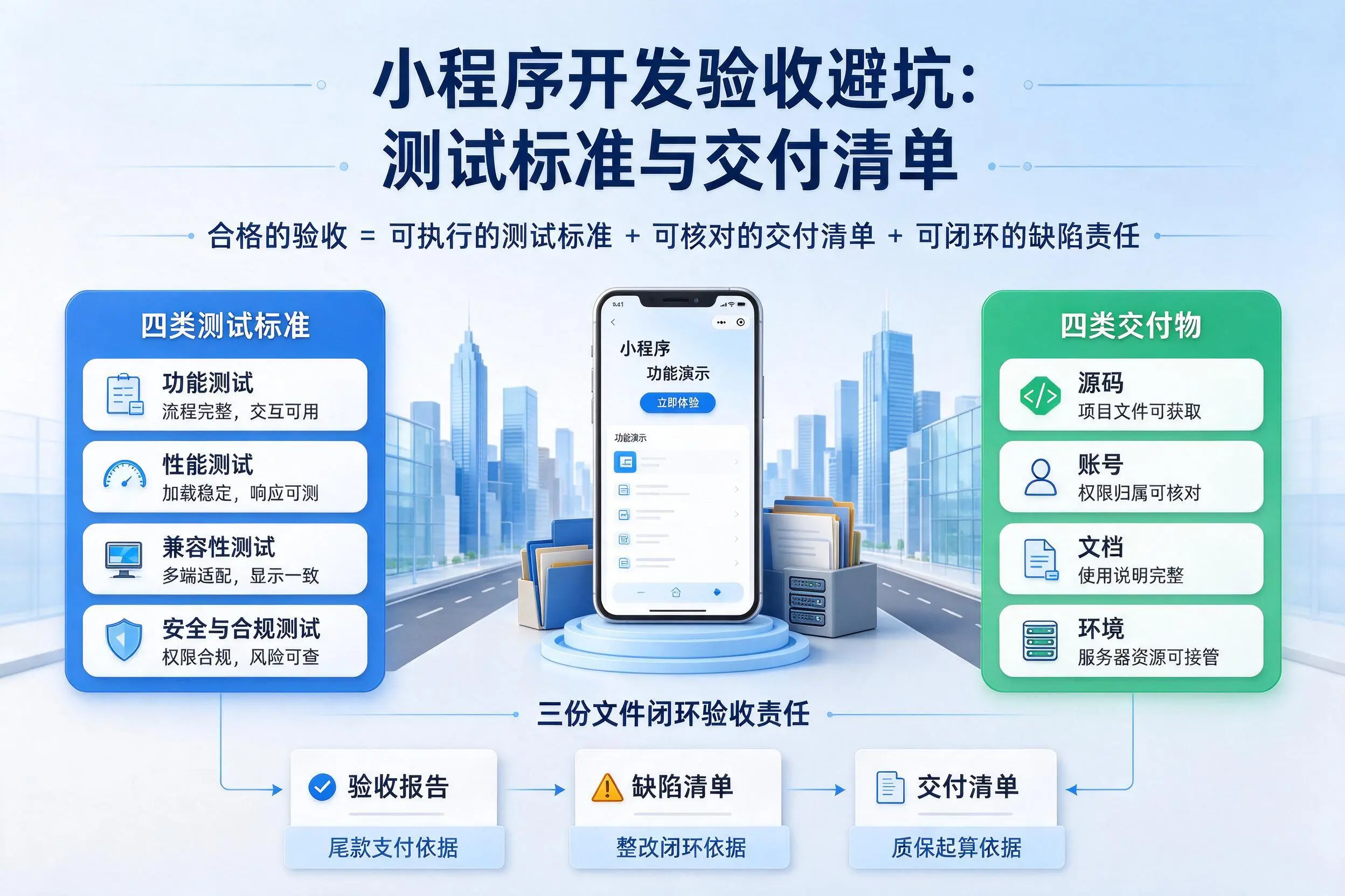 湖州小程序开发验收避坑：测试标准与交付清单