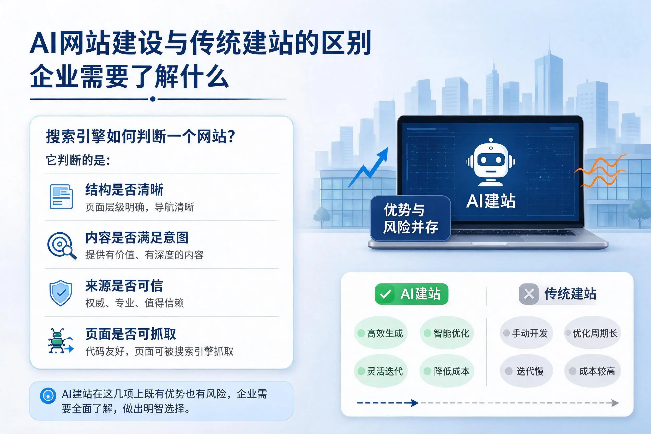 AI网站建设与传统建站的区别，湖州企业需要了解什么