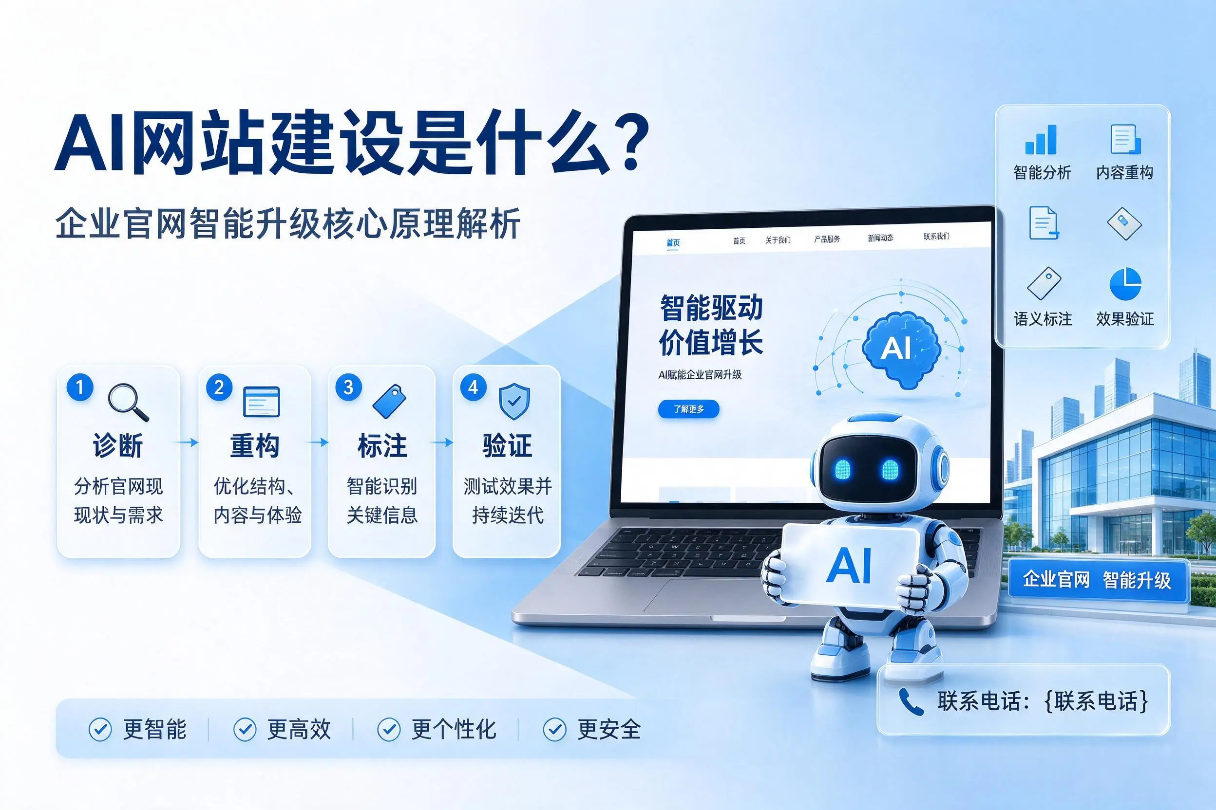 AI网站建设是什么?湖州企业官网智能升级核心原理解析