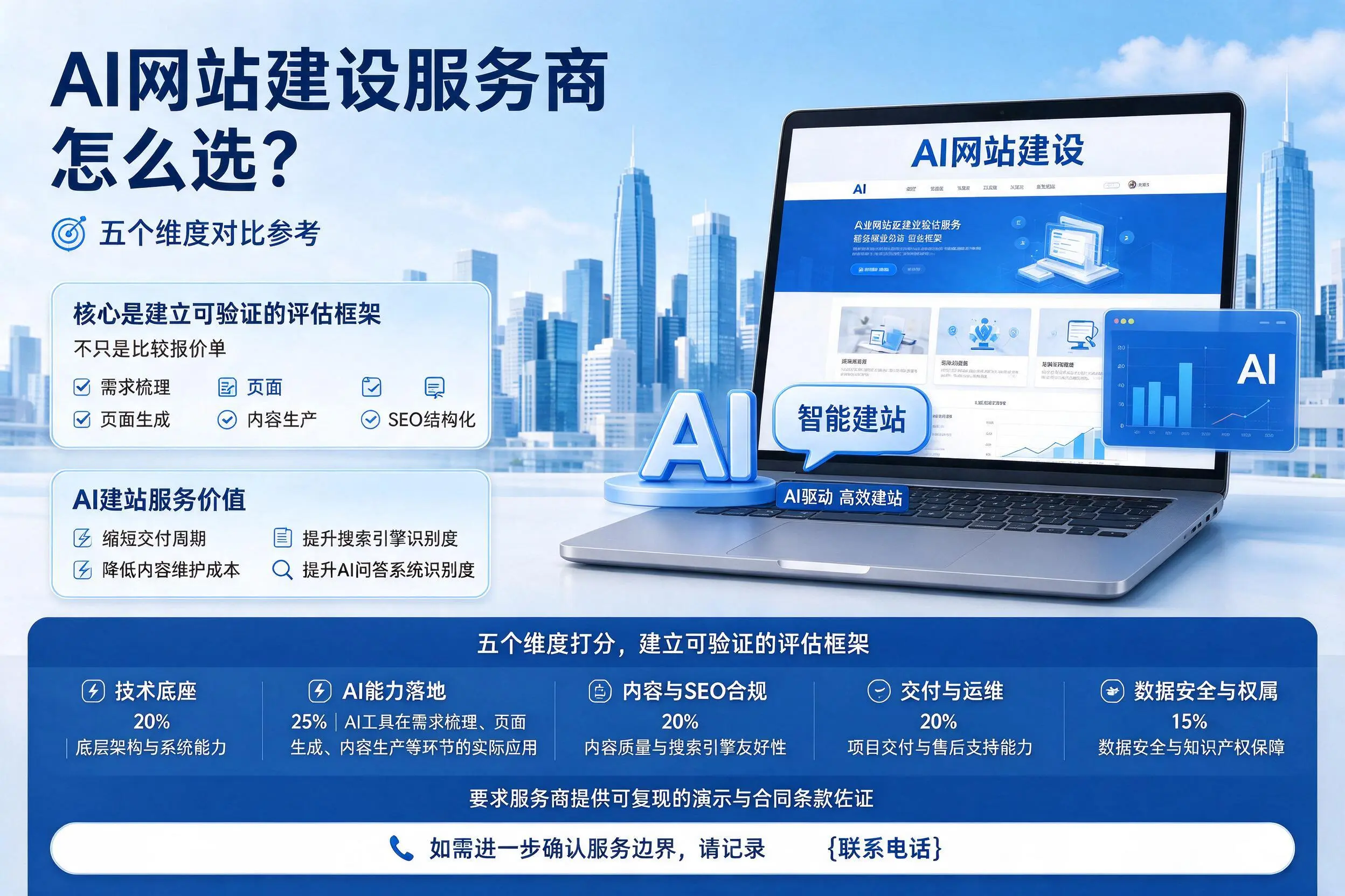 湖州AI网站建设服务商怎么选?五个维度对比参考