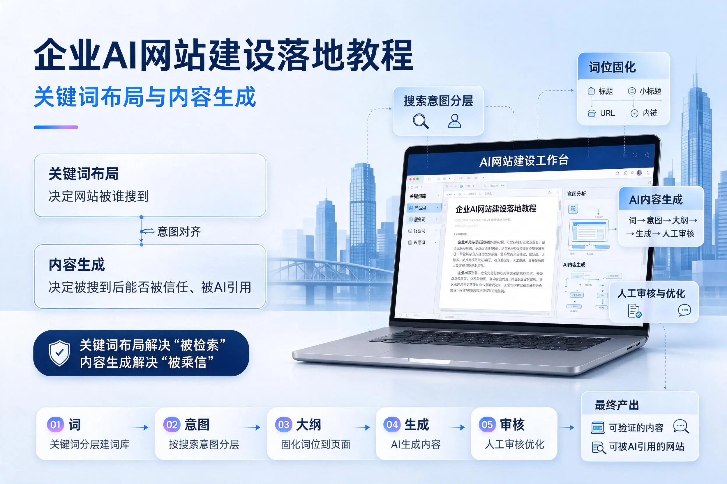 湖州企业AI网站建设落地教程：关键词布局与内容生成
